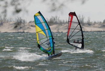 windsurfing