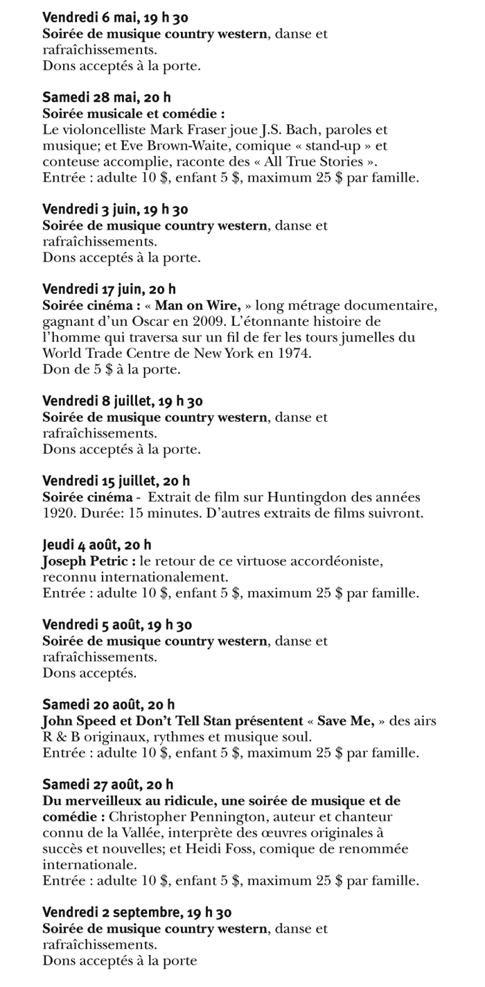 Centre Kelso pour les arts a Elgin, Quebec sud ouest de Montreal