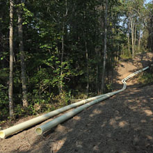 Frack water pipeline Pennsylvania