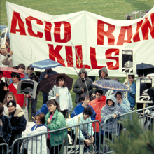 acid rain protest