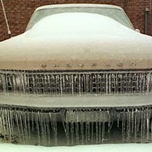 icy Chrysler 1998 ice storm