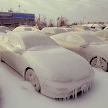 ice storm cars 1998 Quebec