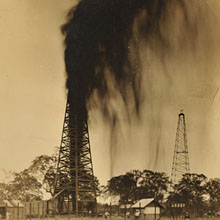 antique oil gusher