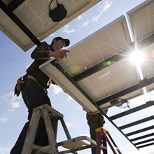 solar panel installation