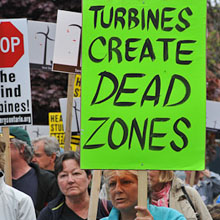 wind turbine protest