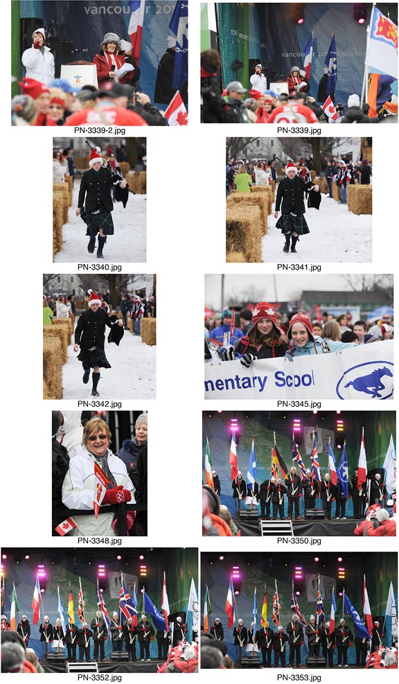 Olympic Torch Relay event in Picton, Ontario.