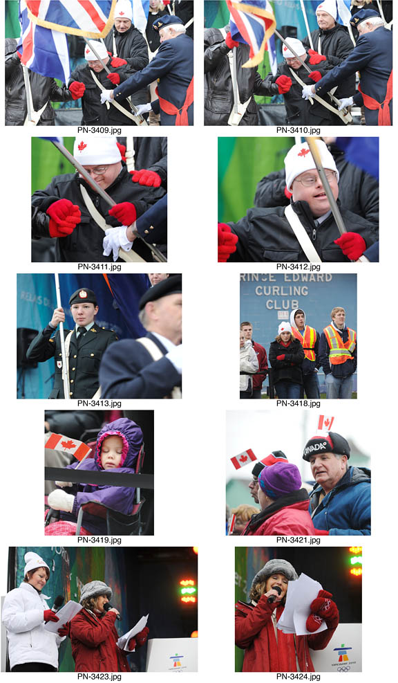 Olympic Torch Relay event in Picton, Ontario.