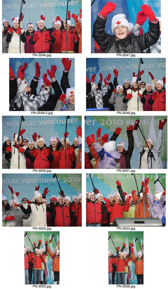 Olympic Torch Relay event in Picton, Ontario.