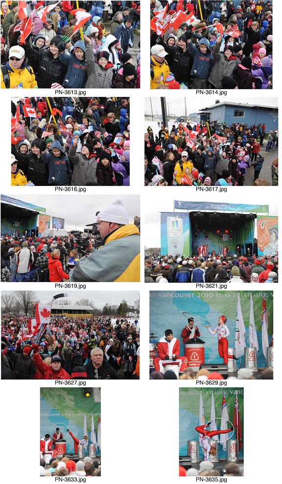 Olympic Torch Relay event in Picton, Ontario.
