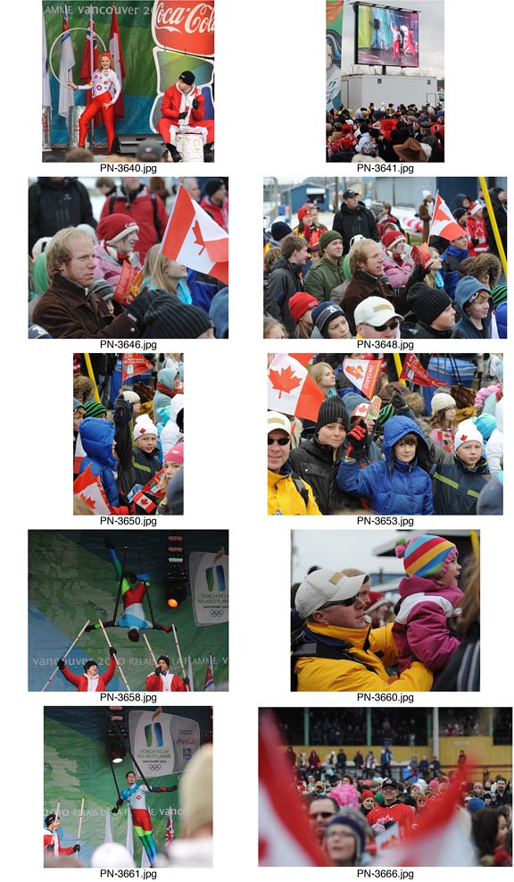 Olympic Torch Relay event in Picton, Ontario.