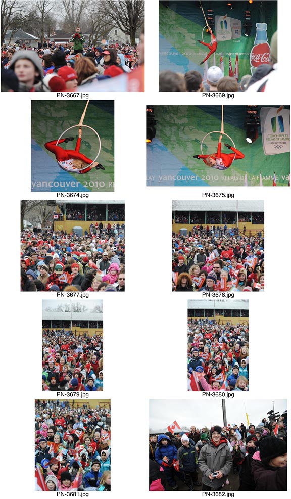 Olympic Torch Relay event in Picton, Ontario.