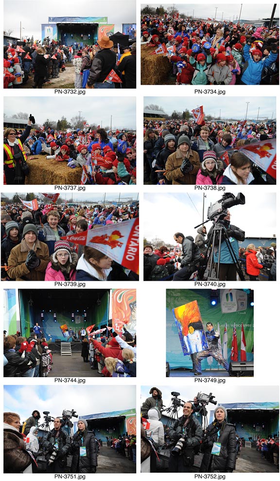 Olympic Torch Relay event in Picton, Ontario.