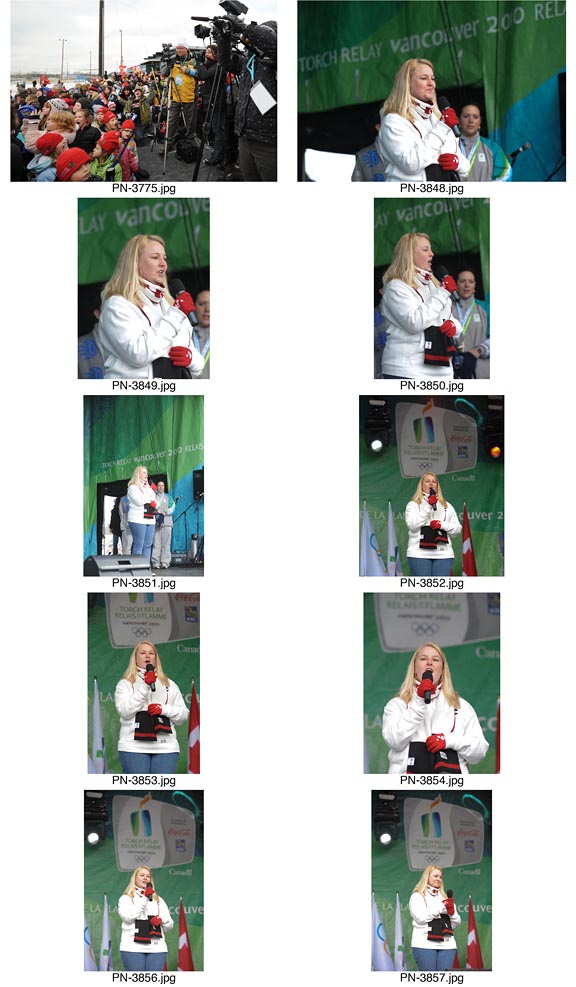 Olympic Torch Relay event in Picton, Ontario.