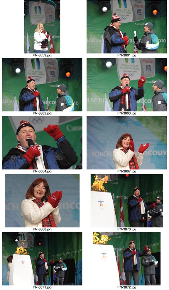 Olympic Torch Relay event in Picton, Ontario.
