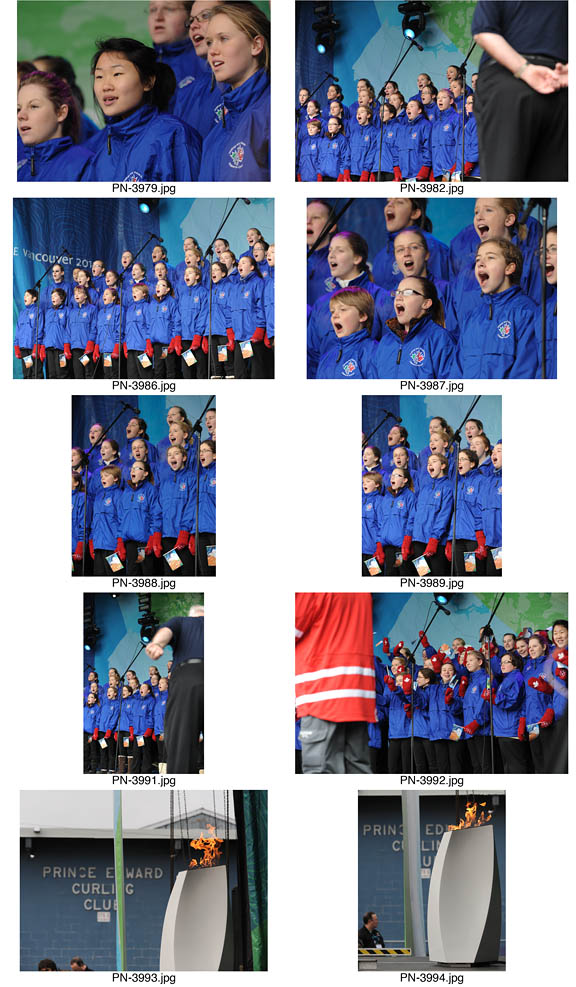 Olympic Torch Relay event in Picton, Ontario.