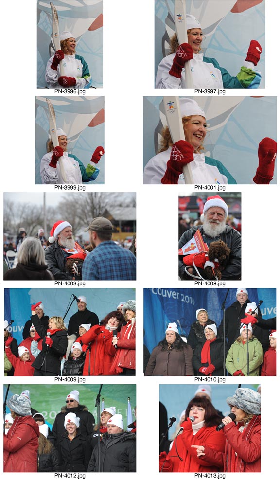Olympic Torch Relay event in Picton, Ontario.