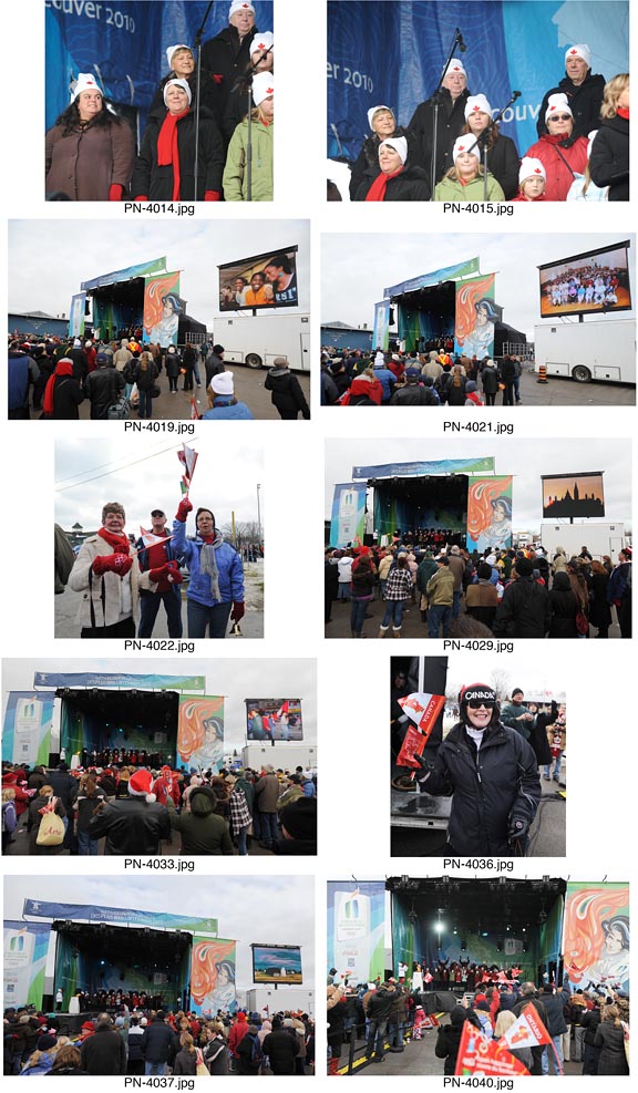 Olympic Torch Relay event in Picton, Ontario.