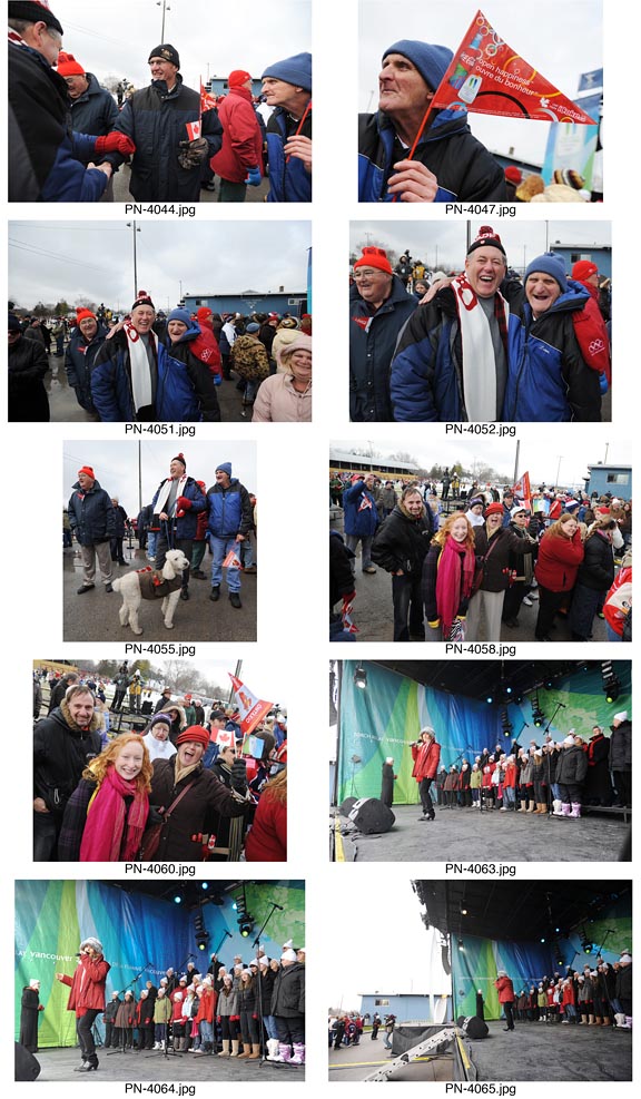 Olympic Torch Relay event in Picton, Ontario.