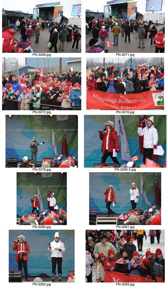 Olympic Torch Relay event in Picton, Ontario.
