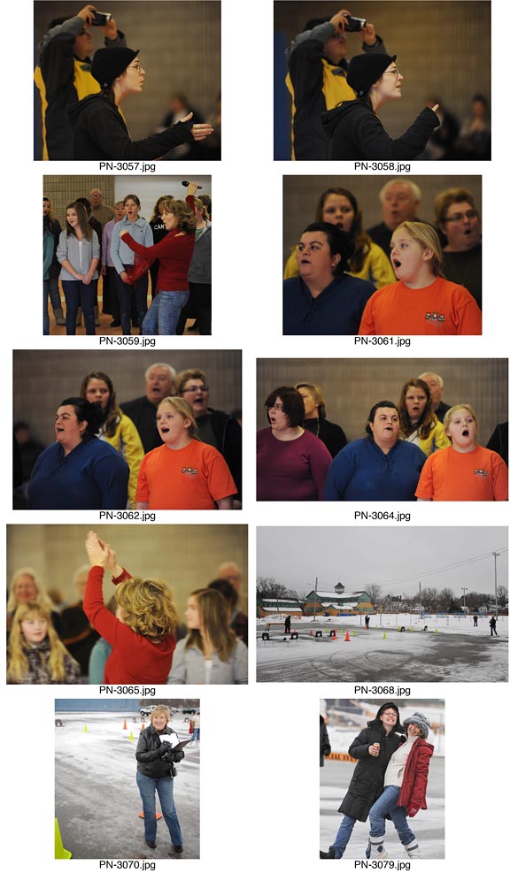 Rehearsal for the Olympic Torch Relay event in Picton, Ontario.