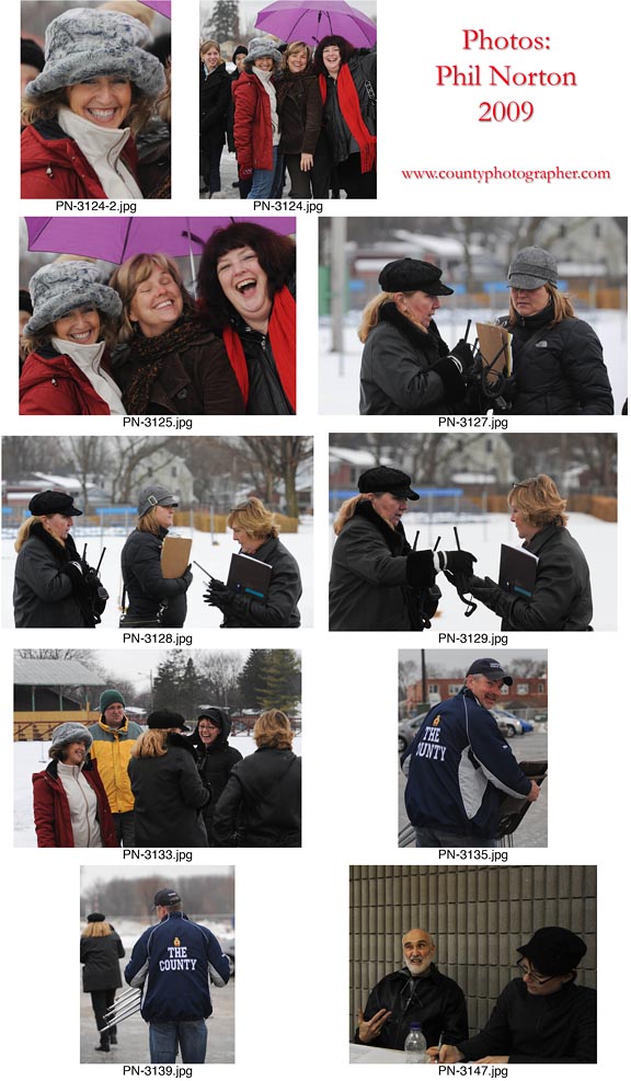 Rehearsal for the Olympic Torch Relay event in Picton, Ontario.