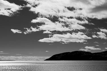 St. Lawrence River black & white