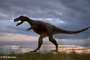 Dinosaur statue Badlands, Alberta, Canada