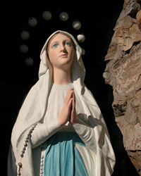 Mary statue shrine